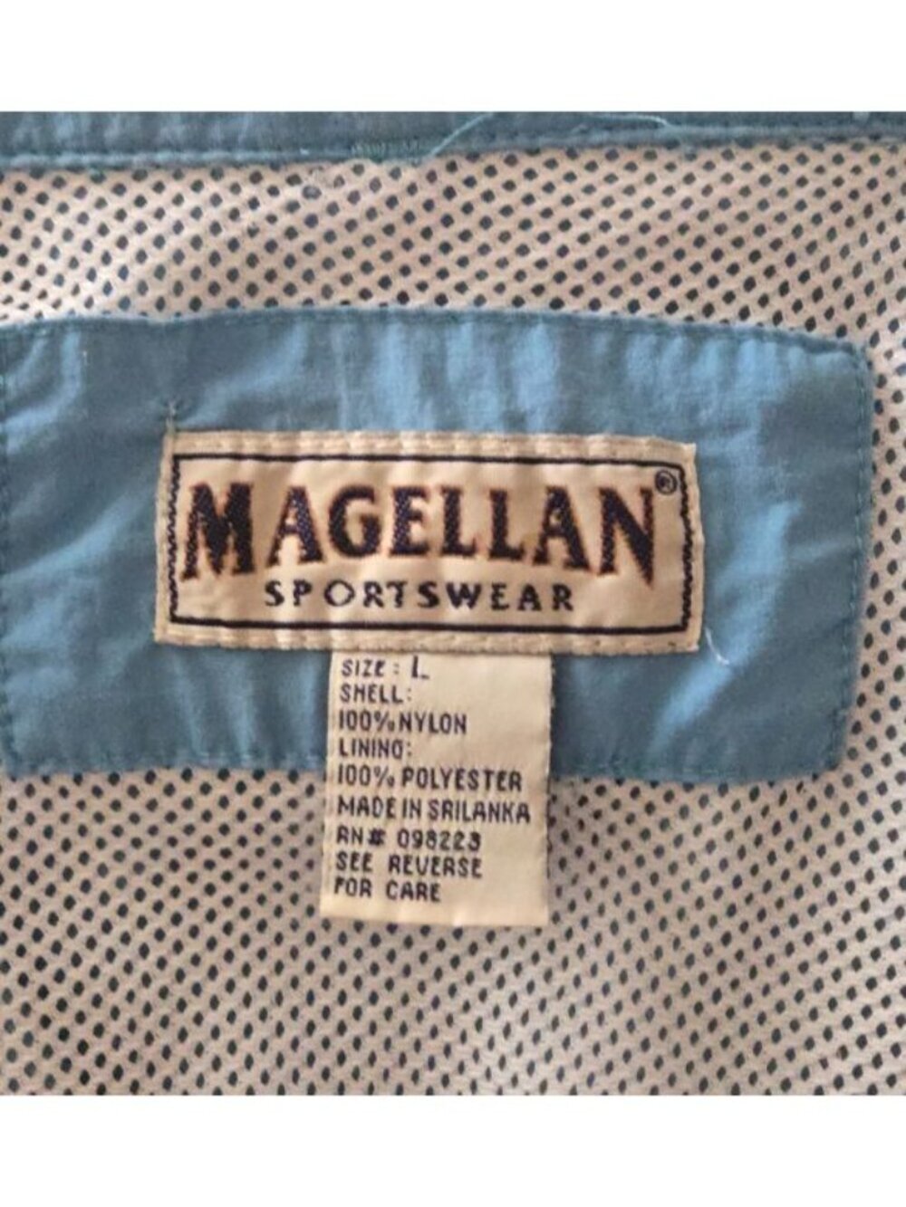 Magellan Sportswear Men's Blue Shirt Long Sleeve Vented Utility size L - Picture 6 of 6